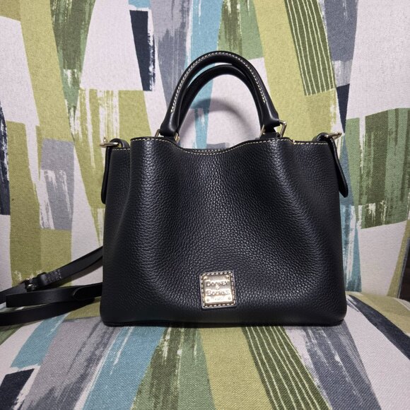 Dooney & Bourke Pebble Grain Mini Barlow Crossbody Shoulder Satchel Leather Bag - Picture 1 of 13